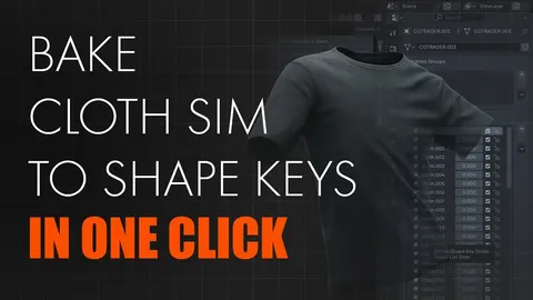 Cloth to Shape Keys - Blender addons