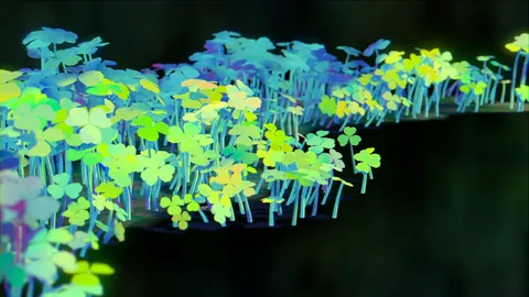 Clovers Brush - Blender geometry nodes