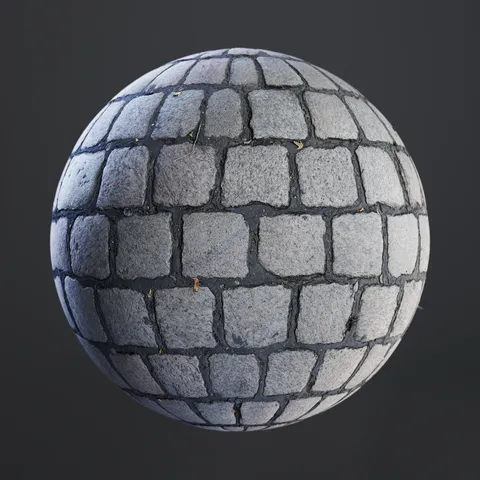 Cobblestone Street 01 - Blender textures & materials