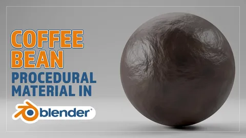 Coffee Bean Procedural Material - Blender shaders