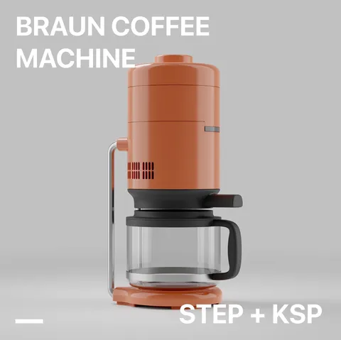 Braun KF20 Coffee Machine - Blender 3d models