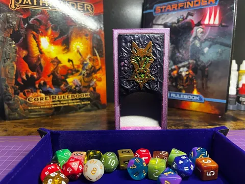 Collapsible Dice Tower - Blender 3d models