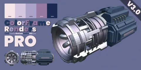 ColorFrame Renders Pro - Blender addons