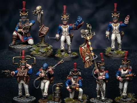 French Future Legion Command Squad - Blender 3d models