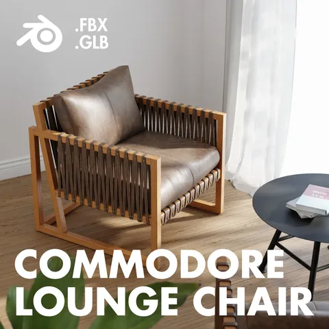 Commodore Armchair Replica - Blender 3d models