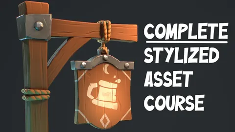 Stylized Game Asset Course - Blender tutorials & courses
