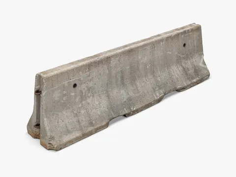 Concrete Barrier 01 - Blender 3d models