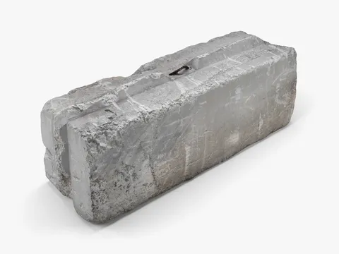 Concrete Block 8K Scan - Blender 3d models