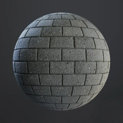 Concrete Running Bond - Blender textures & materials