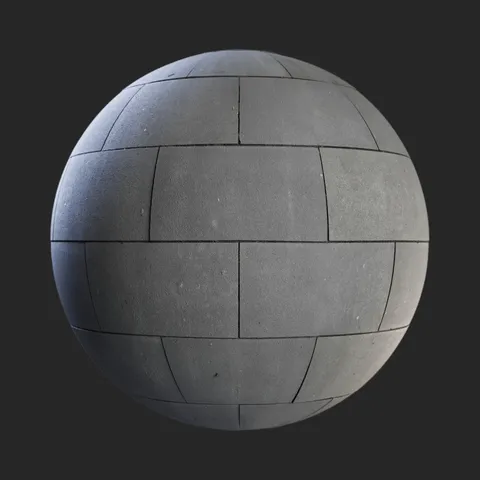Concrete Tiles Large - Blender textures & materials