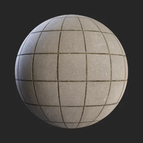 Stacked Concrete Tiles - Blender textures & materials
