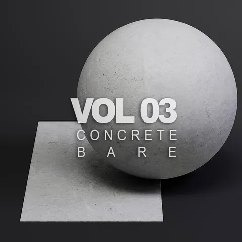 Bare Concrete Vol 03 - Blender textures & materials
