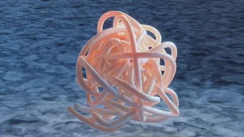 Connected Particles Simulation - Blender tutorials & courses