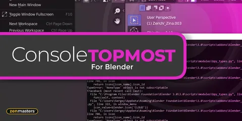 Console Top Most - Blender addons