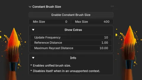 Constant Brush Size Tool - Blender addons