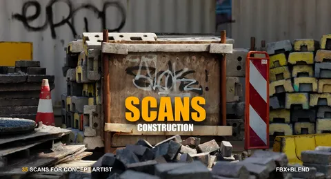 Construction - Blender 3d models