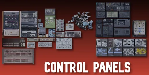Control Panel Collection - Blender 3d models