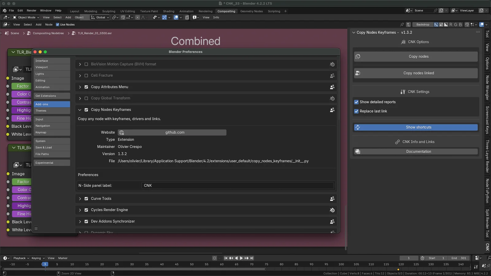 Copy Nodes Keyframes screenshot 5