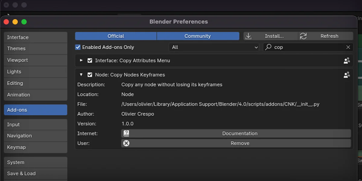 Copy Nodes Keyframes Lite screenshot 4