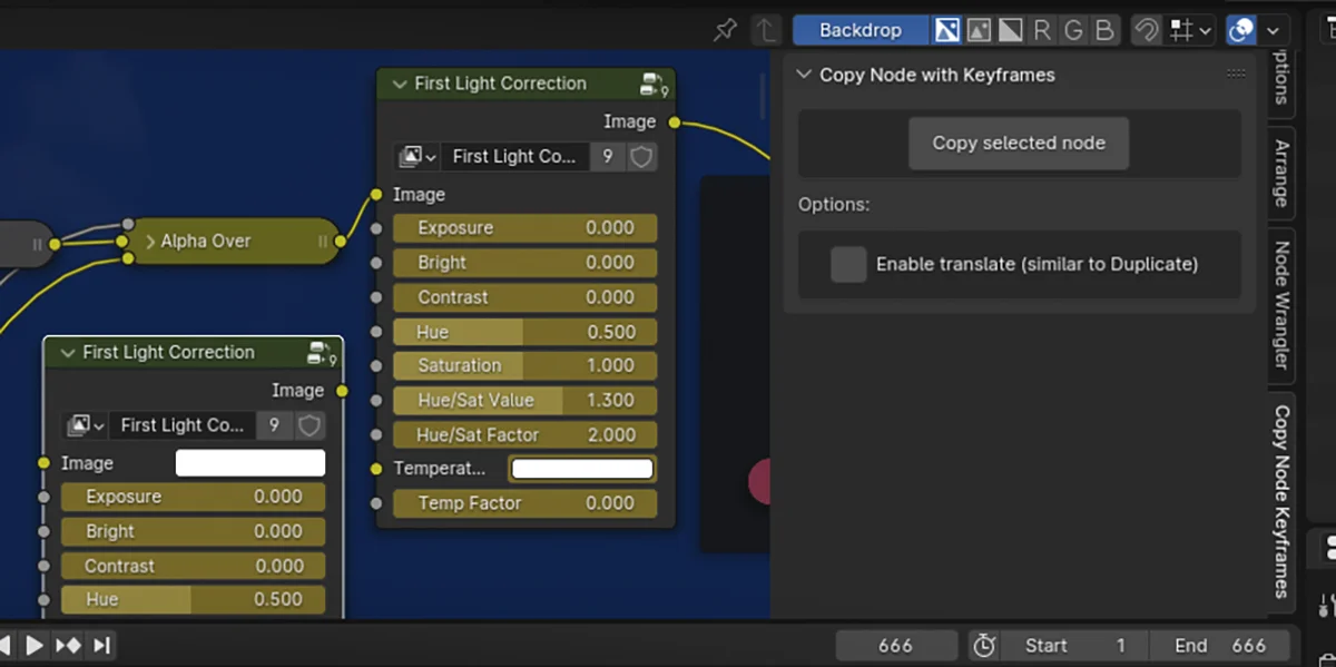 Copy Nodes Keyframes Lite screenshot 5