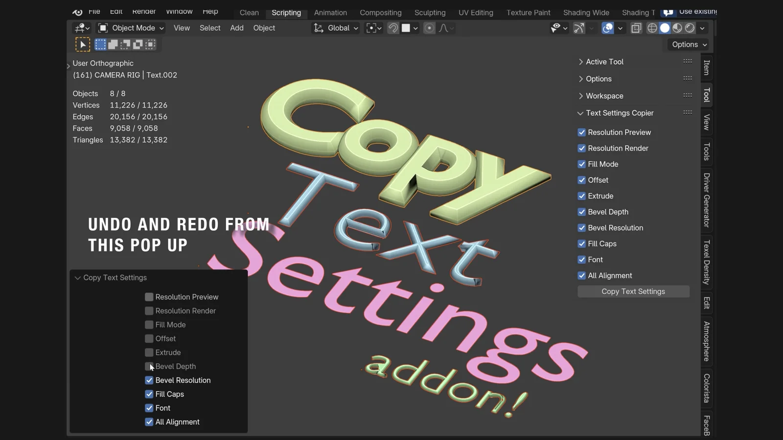 Copy Text Settings screenshot 3