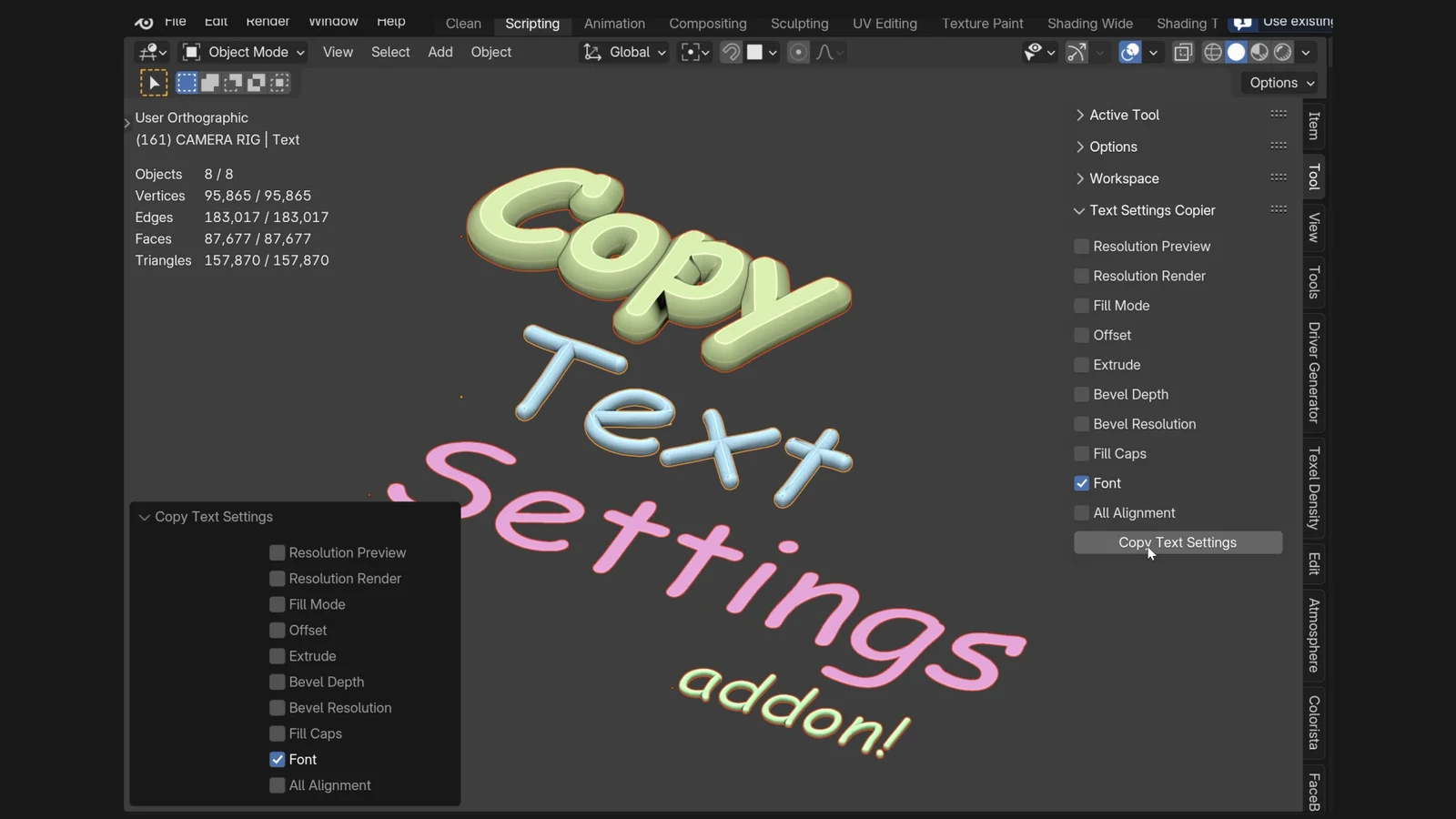 Copy Text Settings screenshot 4