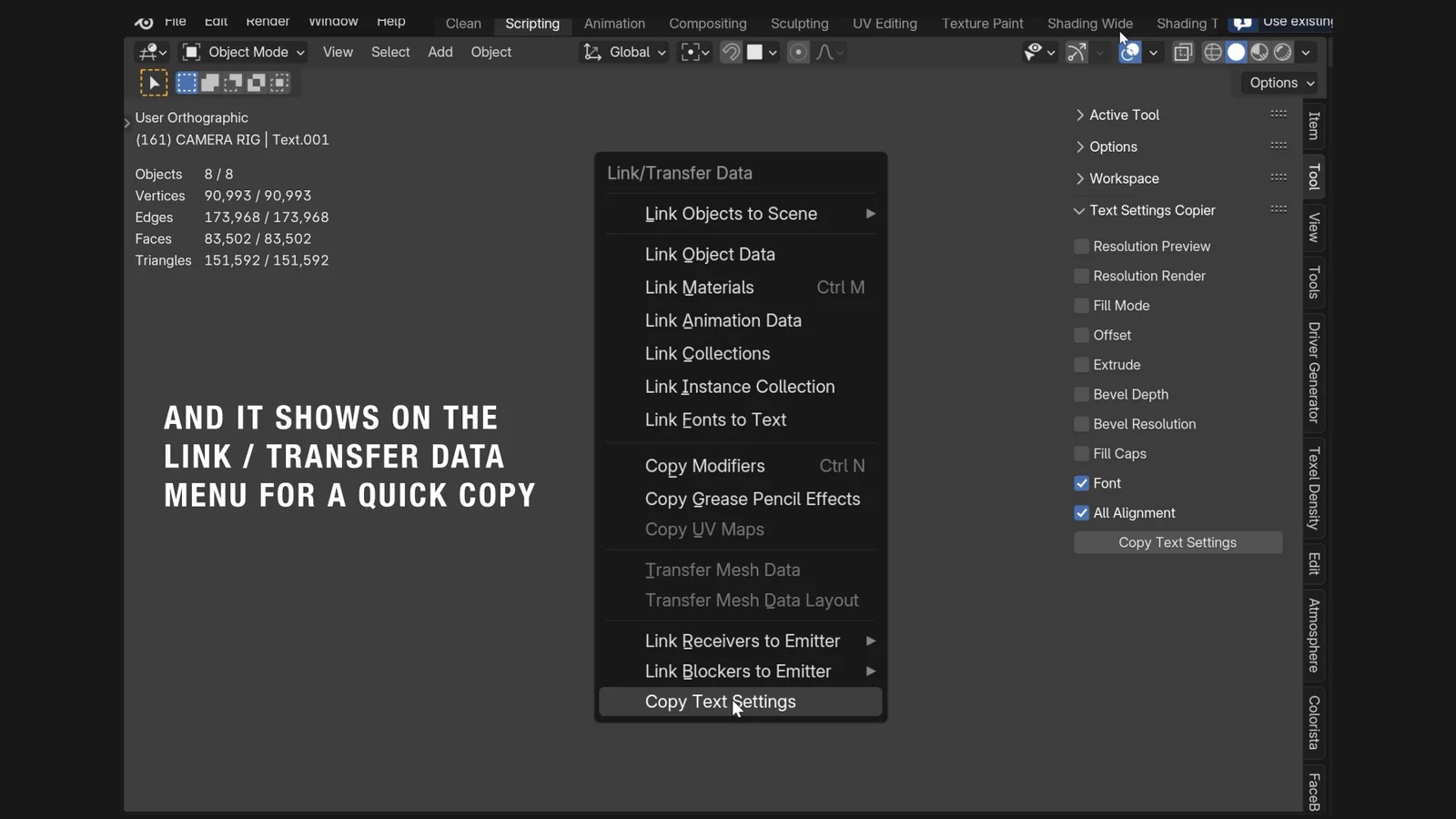 Copy Text Settings screenshot 5