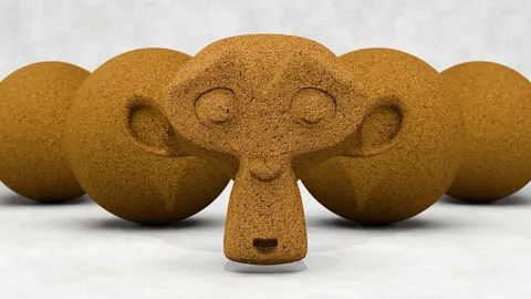 Cork Board Procedural Material - Blender shaders