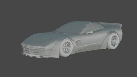 Corvette C5 Pandem Widebody Kit - Blender 3d models