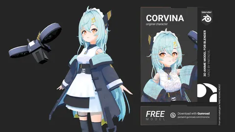 Corvina - Blender 3d models