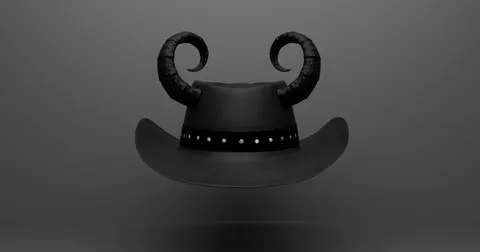 Cowboy Hat With Horns - Blender 3d models