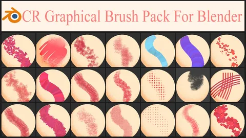 CR Graphical Brush Pack - Blender sculpting brushes