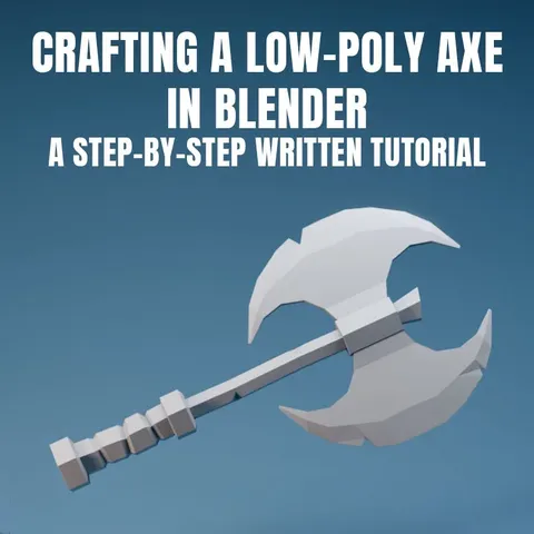 Low-Poly Axe Tutorial - Blender tutorials & courses
