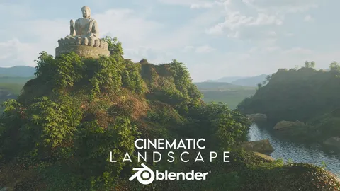 Create a River Landscape - Blender tutorials & courses
