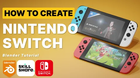 Create A Nintendo Switch - Blender tutorials & courses