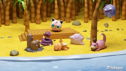 Creating a Fun Pokemon Scene - Blender tutorials & courses