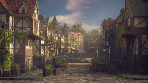 Creating a Medieval Town Environment - Blender tutorials & courses