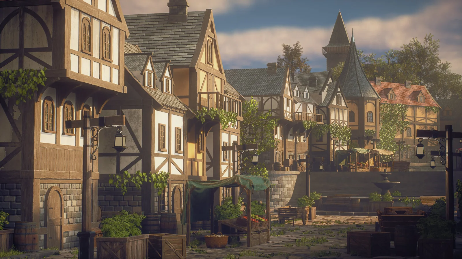 Creating a Medieval Town Environment screenshot 2