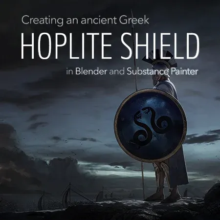 Creating a Hoplite Shield - Blender tutorials & courses
