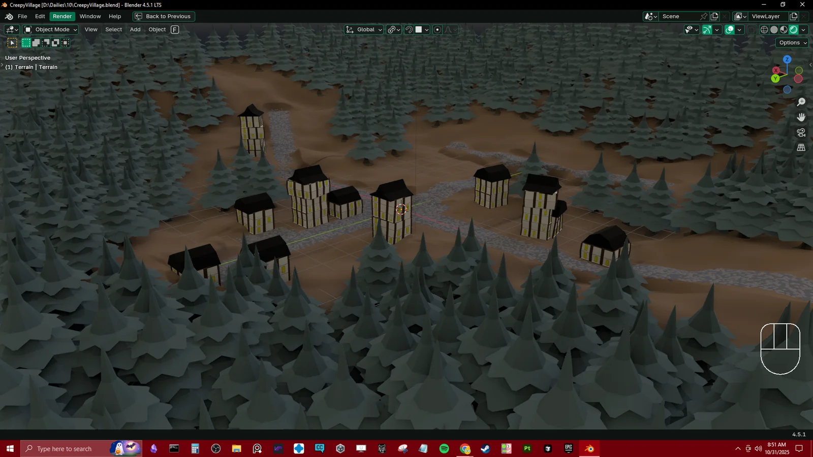 Creepy Village Level Generator screenshot 2