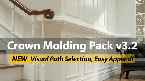 Crown Molding Pack - Blender addons