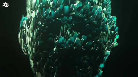 Crystal Effect - Blender geometry nodes