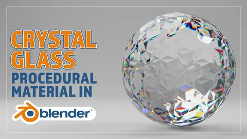 Crystal Glass Procedural Material - Blender shaders