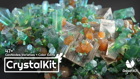 Crystal Kit - Blender geometry nodes