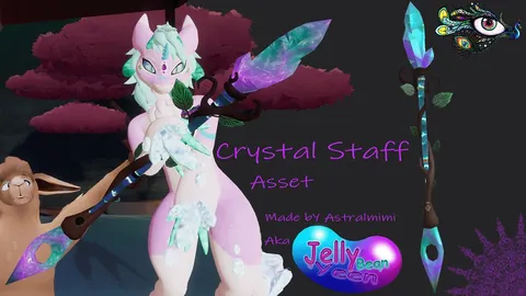 Crystal Staff - Blender 3d models