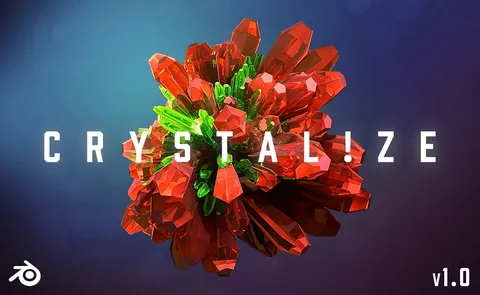 Crystalize - Blender geometry nodes