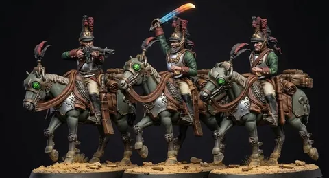 Cuirassier Cavalry - Blender 3d models