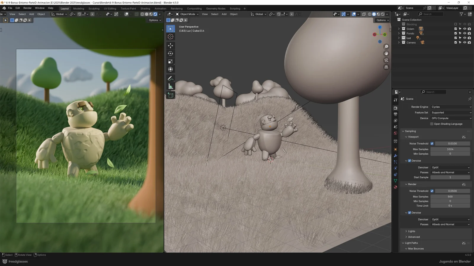 Jugando en Blender screenshot 4