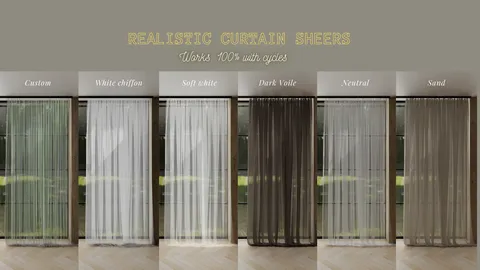 Curtain Sheer Bundle - Blender scenes