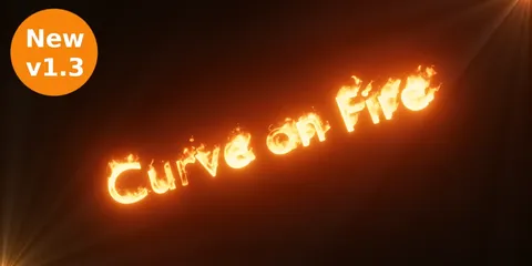 Curve Fire - Blender geometry nodes